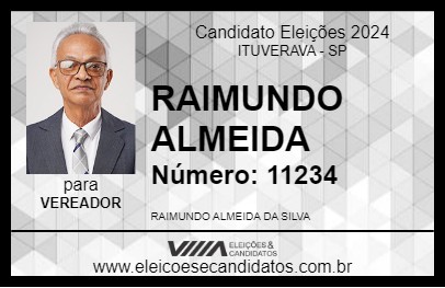 Candidato RAIMUNDO ALMEIDA 2024 - ITUVERAVA - Eleições