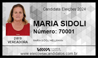 Candidato MARIA SIDOLI 2024 - ITARARÉ - Eleições