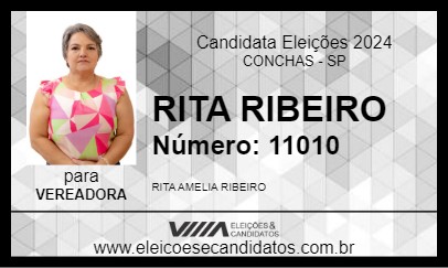 Candidato RITA RIBEIRO 2024 - CONCHAS - Eleições