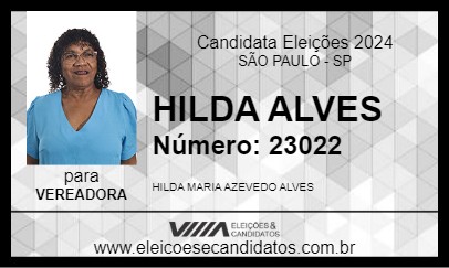 Candidato HILDA FURACÃO 2024 - SÃO PAULO - Eleições