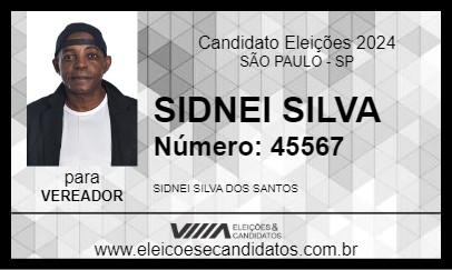 Candidato SIDNEI SILVA 2024 - SÃO PAULO - Eleições