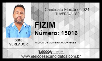 Candidato FIZIM 2024 - ITUVERAVA - Eleições