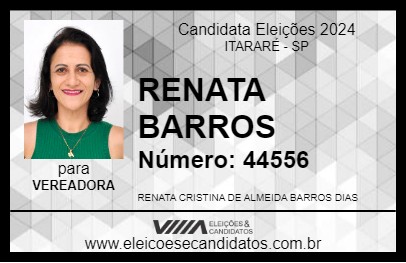 Candidato RENATA BARROS 2024 - ITARARÉ - Eleições