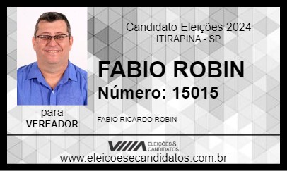 Candidato FABIO ROBIN 2024 - ITIRAPINA - Eleições