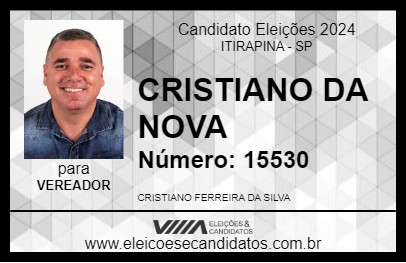 Candidato CRISTIANO DA NOVA 2024 - ITIRAPINA - Eleições