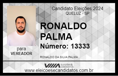 Candidato RONALDO PALMA 2024 - QUELUZ - Eleições