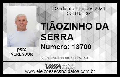 Candidato TIÃOZINHO DA SERRA 2024 - QUELUZ - Eleições