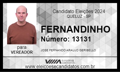 Candidato FERNANDINHO 2024 - QUELUZ - Eleições