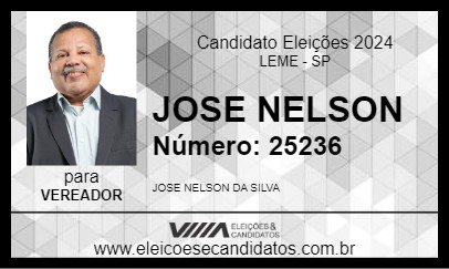 Candidato JOSE NELSON 2024 - LEME - Eleições