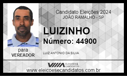 Candidato LUIZINHO 2024 - JOÃO RAMALHO - Eleições