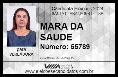 Candidato MARA DA SAUDE 2024 - SANTA CLARA D\OESTE - Eleições