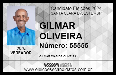 Candidato GILMAR OLIVEIRA 2024 - SANTA CLARA D\OESTE - Eleições