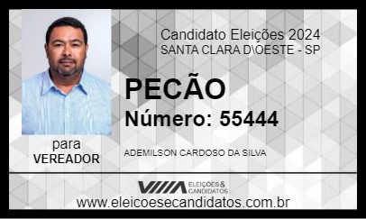 Candidato PECÃO 2024 - SANTA CLARA D\OESTE - Eleições