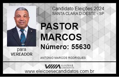 Candidato PASTOR MARCOS 2024 - SANTA CLARA D\OESTE - Eleições