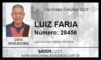 Candidato LUIZ FARIA 2024 - ITARARÉ - Eleições