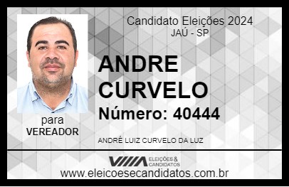 Candidato ANDRE CURVELO 2024 - JAÚ - Eleições