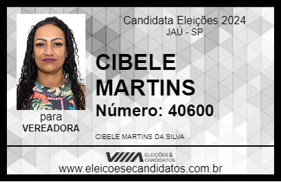 Candidato CIBELE MARTINS 2024 - JAÚ - Eleições