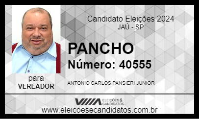 Candidato PANCHO 2024 - JAÚ - Eleições