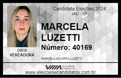 Candidato MARCELA LUZETTI 2024 - JAÚ - Eleições