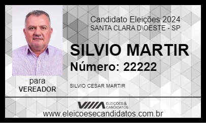 Candidato SILVIO MARTIR 2024 - SANTA CLARA D\OESTE - Eleições