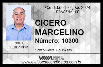 Candidato CICERO MARCELINO 2024 - DRACENA - Eleições