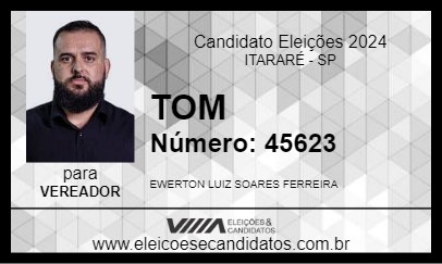 Candidato TOM 2024 - ITARARÉ - Eleições