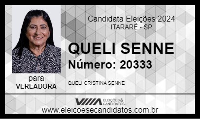 Candidato QUELI SENNE 2024 - ITARARÉ - Eleições