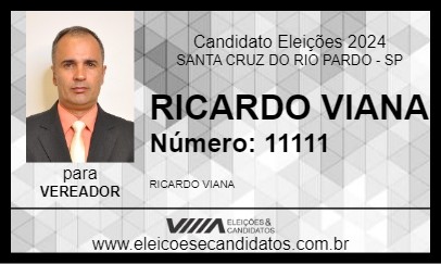 Candidato RICARDO VIANA  2024 - SANTA CRUZ DO RIO PARDO - Eleições