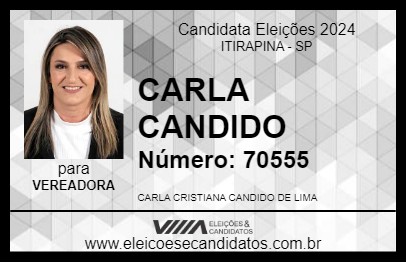 Candidato CARLA CANDIDO 2024 - ITIRAPINA - Eleições