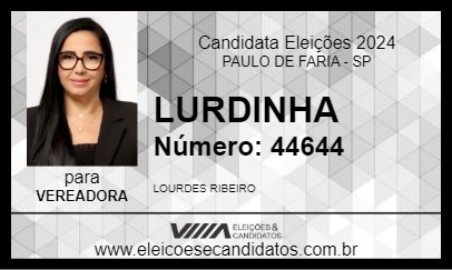 Candidato LURDINHA 2024 - PAULO DE FARIA - Eleições