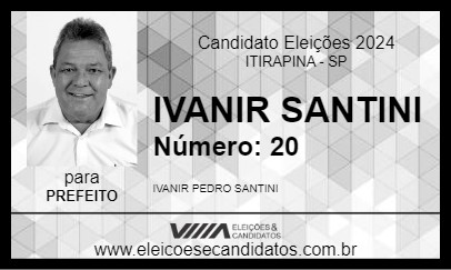 Candidato SANTINI 2024 - ITIRAPINA - Eleições