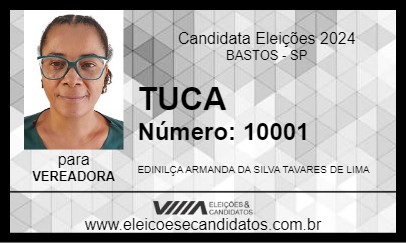 Candidato TUCA 2024 - BASTOS - Eleições