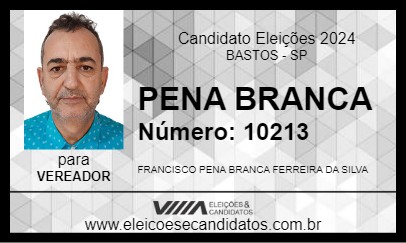 Candidato PENA BRANCA 2024 - BASTOS - Eleições