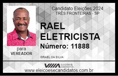 Candidato RAEL ELETRICISTA 2024 - TRÊS FRONTEIRAS - Eleições