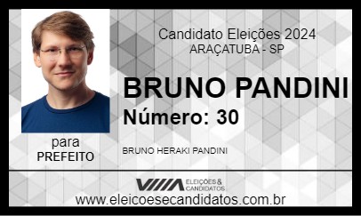 Candidato BRUNO PANDINI 2024 - ARAÇATUBA - Eleições