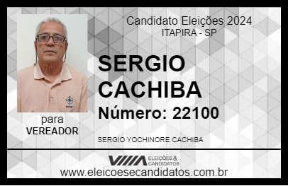 Candidato SERGIO CACHIBA 2024 - ITAPIRA - Eleições