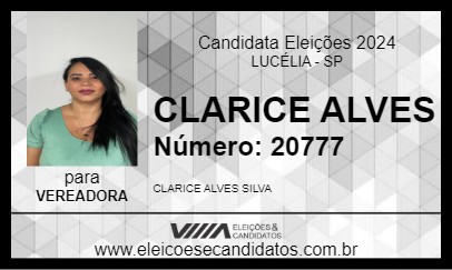 Candidato CLARICE ALVES 2024 - LUCÉLIA - Eleições