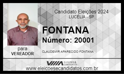 Candidato FONTANA (MIM) 2024 - LUCÉLIA - Eleições