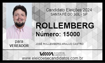 Candidato ROLLEMBERG 2024 - SANTA FÉ DO SUL - Eleições