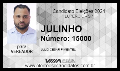 Candidato JULINHO 2024 - LUPÉRCIO - Eleições