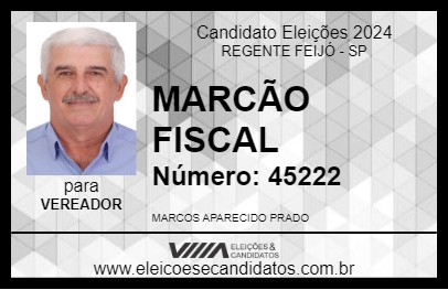 Candidato MARCÃO FISCAL 2024 - REGENTE FEIJÓ - Eleições