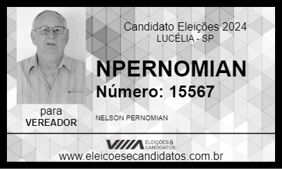 Candidato NPERNOMIAN 2024 - LUCÉLIA - Eleições