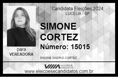 Candidato SIMONE CORTEZ 2024 - LUCÉLIA - Eleições