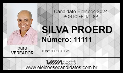 Candidato POLICIAL SILVA 2024 - PORTO FELIZ - Eleições