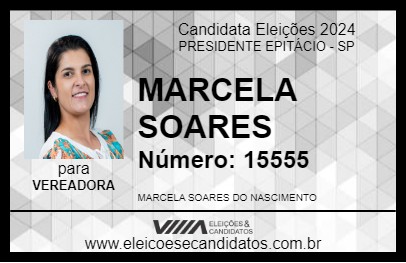 Candidato MARCELA SOARES 2024 - PRESIDENTE EPITÁCIO - Eleições