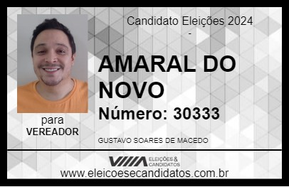 Candidato AMARAL DO NOVO 2024 - ARAÇATUBA - Eleições