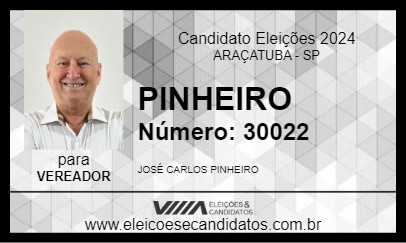 Candidato PINHEIRO 2024 - ARAÇATUBA - Eleições