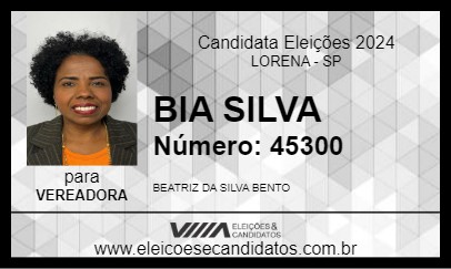 Candidato BIA SILVA 2024 - LORENA - Eleições