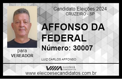 Candidato AFFONSO 2024 - CRUZEIRO - Eleições