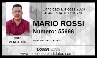 Candidato MARIO ROSSI 2024 - APARECIDA D\OESTE - Eleições